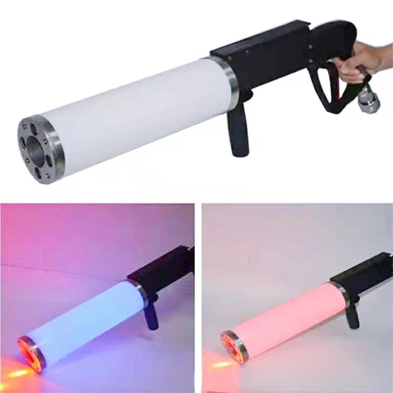 Nightclub Carbon Dioxide Gas Column Gun Bar RGB Party Led DJ Stage Co2 Machine Effect Fogger Smoke Gun Shoot Distance 6-8M