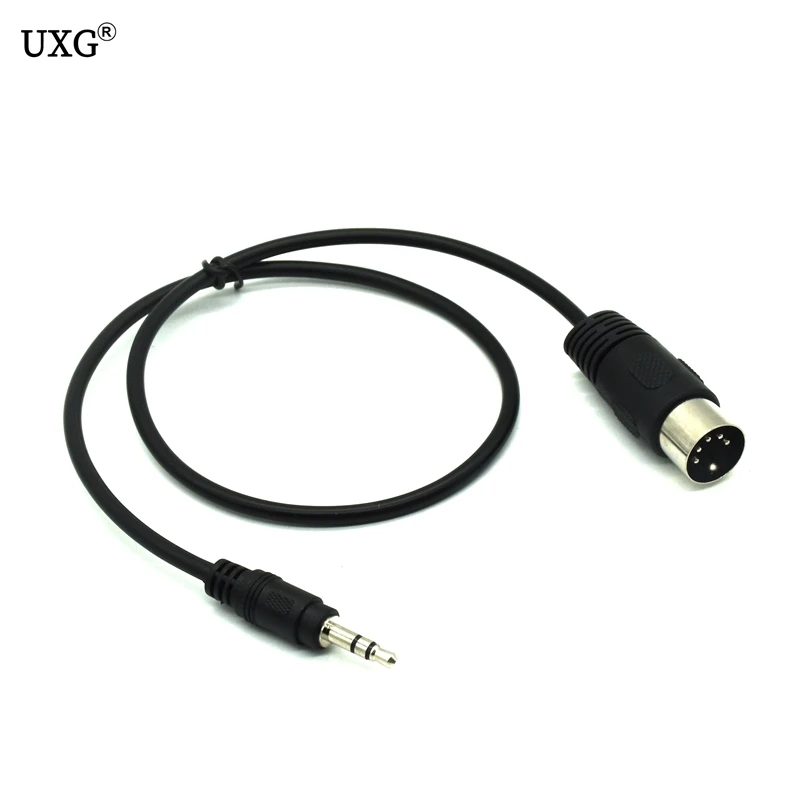 3.5mm złącze Stereo kabel Audio Din do 5 sztyftami MIDI wtyk męski 50cm 1m 3m rozszerzenie Audio przewód do Adapter do mikrofonu