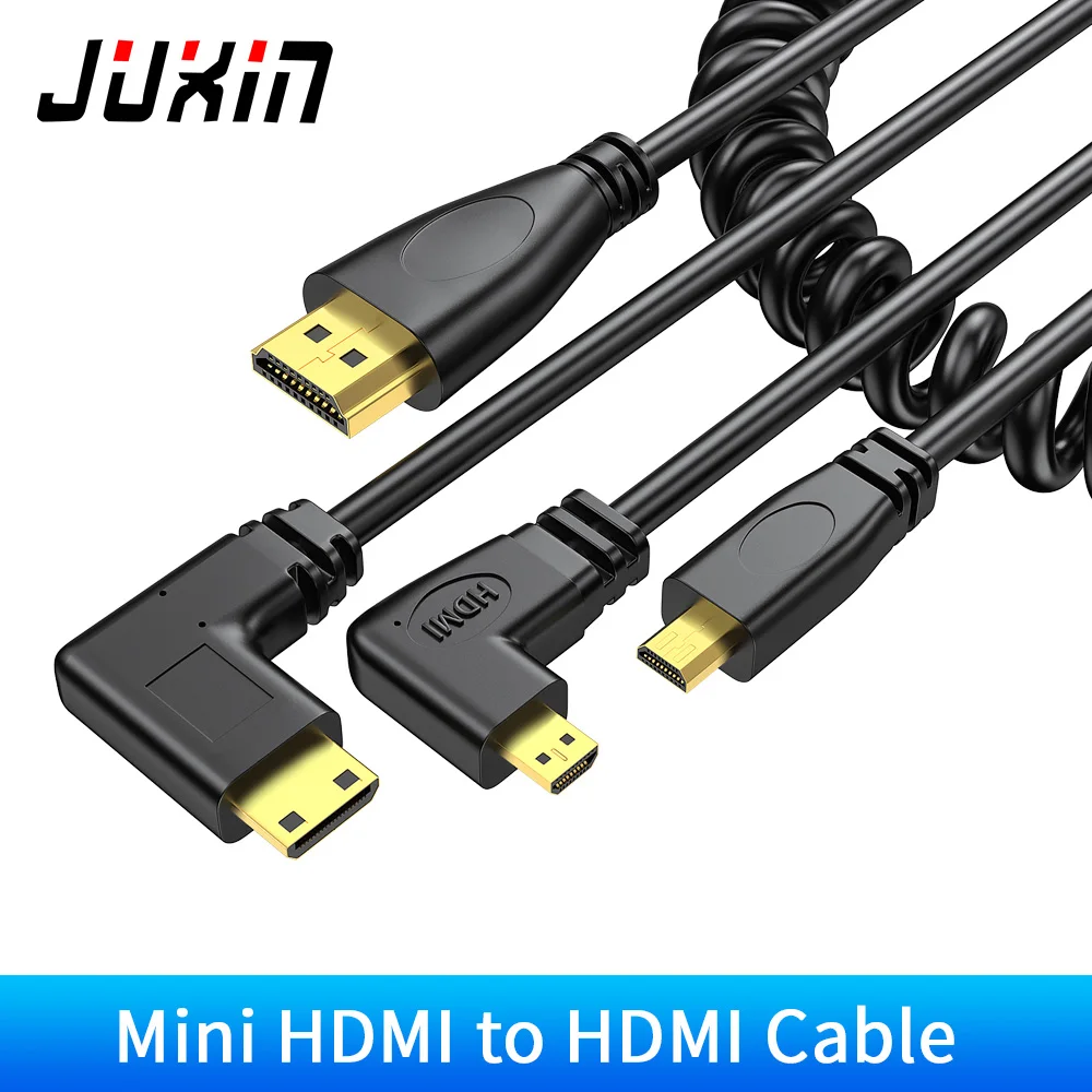 

Mini Micro HDMI-compatible to HDMI Cable 1080p 3D High Speed Adapter Gold Plated Plug for camera monitor projector TV ,2M