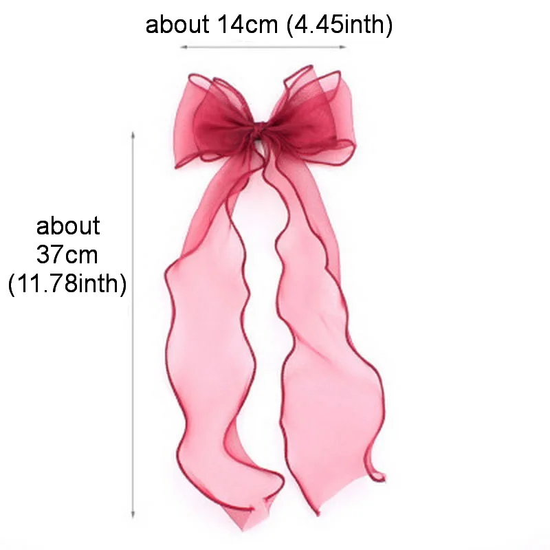 Korea Cute Bow Ribbon Hair Pins For Girls Pink Lace Big Bowknot Hairclips Kids Hair Clips baby Red Barrettes Kawaii Headwear