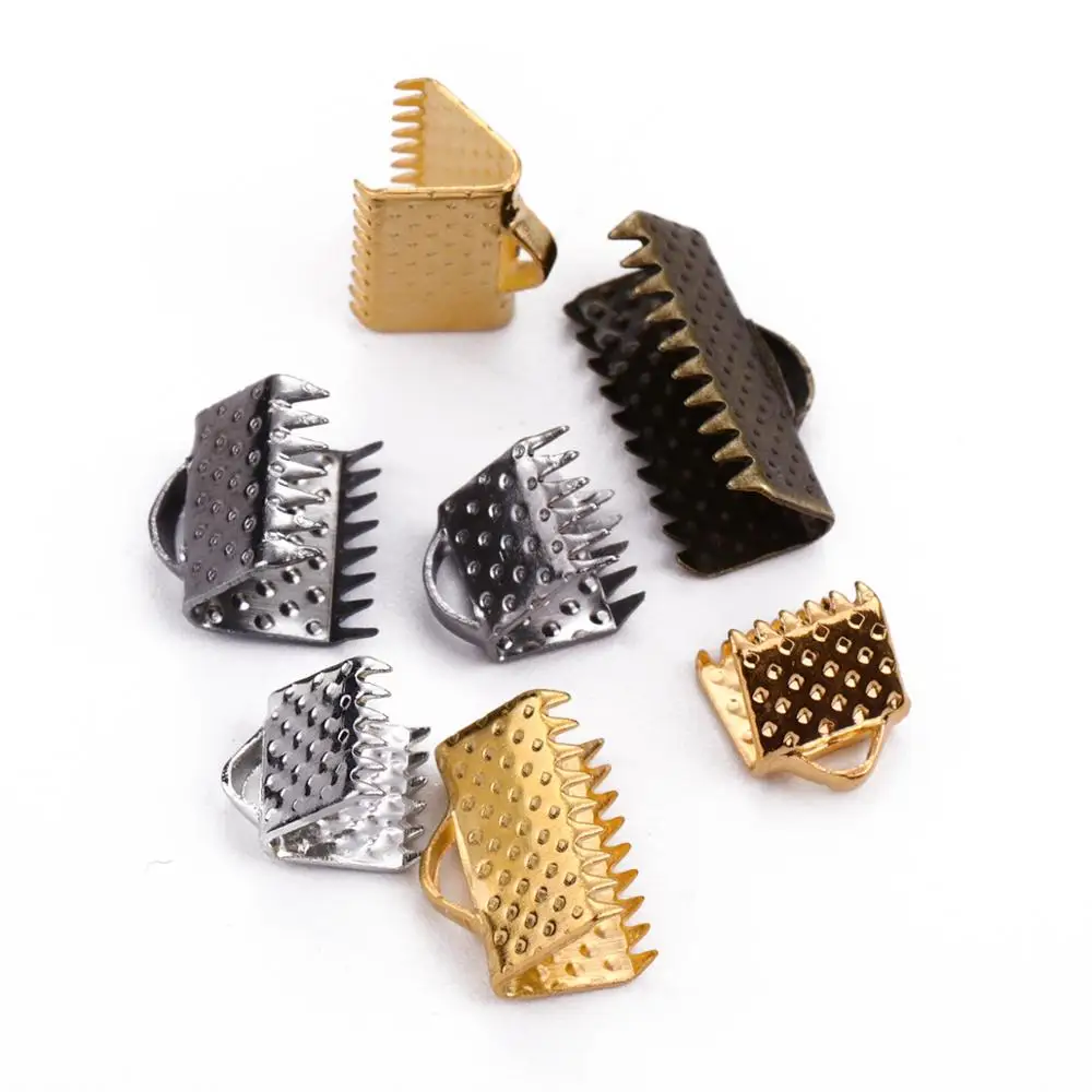 Cove Kẹp Dây Đầu Mút Dây Nơ Da Kẹp Vòng Cổ Vòng Tay Kết Nối Cho Trang Sức Làm Tiếp Liệu 50 Cái/lốc