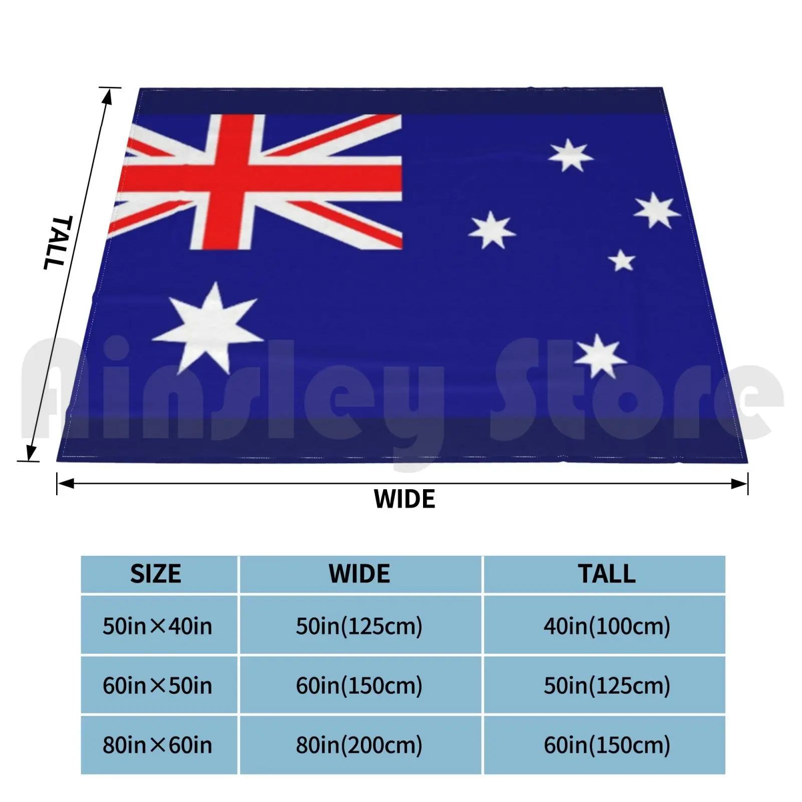 Australia Flag Blanket Super Soft Warm Light Thin Australia Flag Australia Flag Banner Down Under