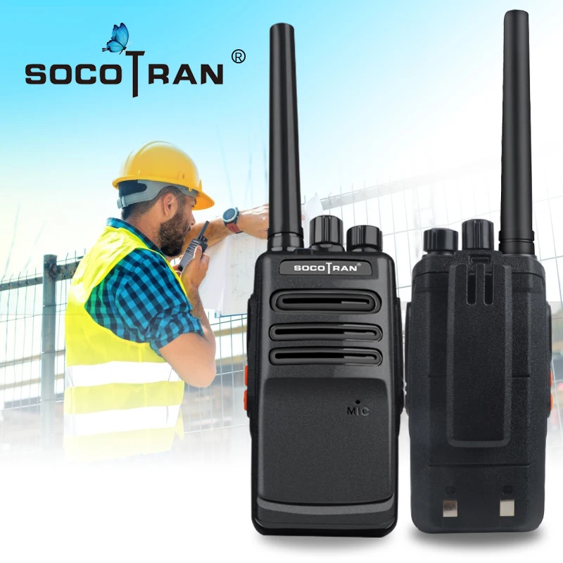 

SOCOTRAN SC-308 2pcs/lot Ham Walkie Talkie UHF 400-470MHZ 3W Telsiz Busy Lock Radio Communicador Amador Scrambler 16CH