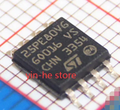 5PCS M25PE80-VMW6TG  25PE80VG SOP8  original authentic FLASH