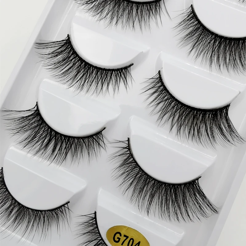 3/5 Pairs 3D Mink False Eyelashes, Natural Look