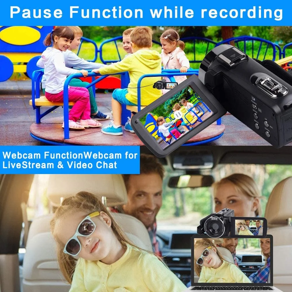 New Release Video Camcorder 4K WiFi Night Vision 56MP Built-in Fill Light Touch Screen Vlogging For Youbute Live Streaming