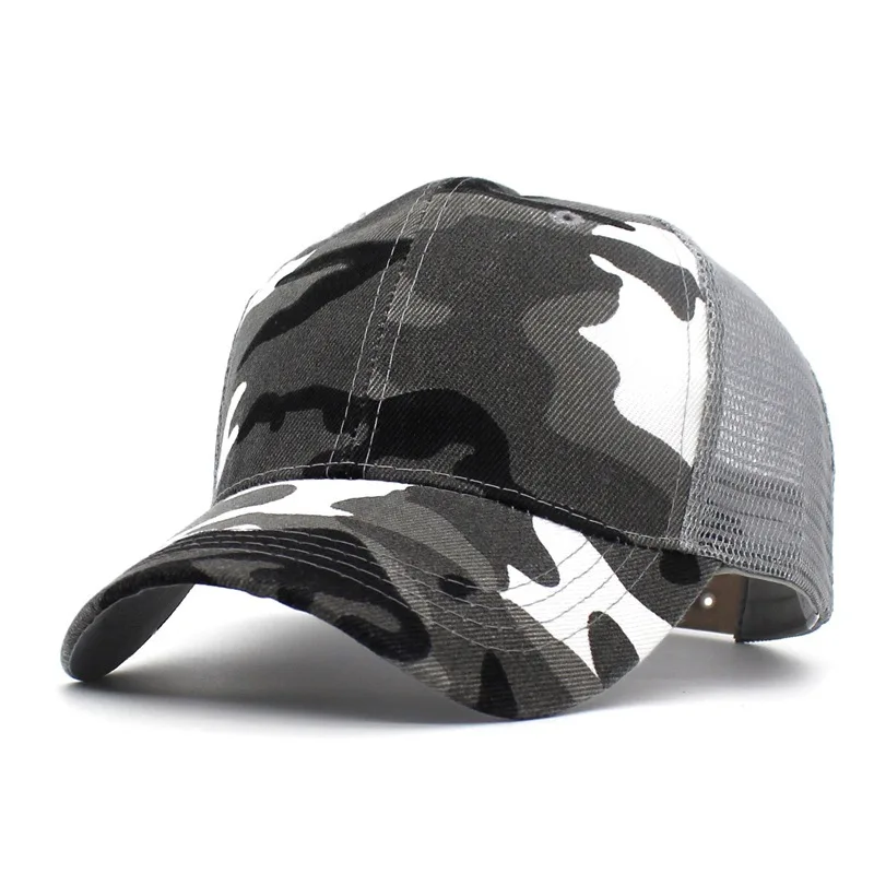 

Mesh Summer Sun Hat For Men Women Adjustable Baseball Cap Men's Trucker Hats Camo Camouflage Women's Baseball Hat