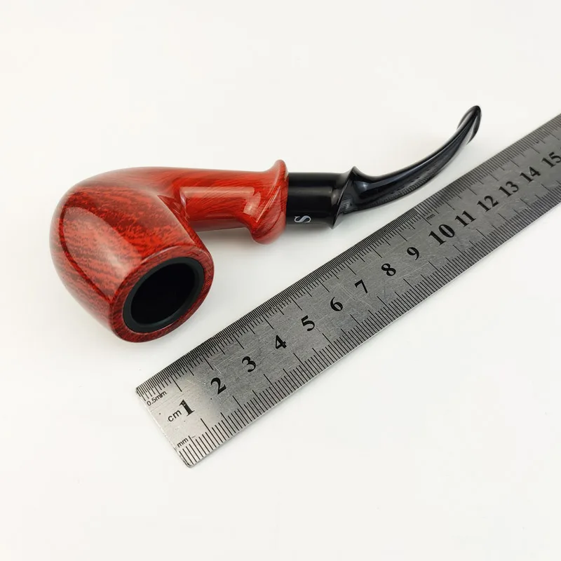 Klassischen Traditionellen Stil Durabletobacco Rohr Rauchen Waschbar Bakelit Rohr mit Basis Schutz-Tasche 775NEW Kreative Geschenk der Männer