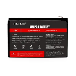 12V 18Ah Lifepo4 Rechargeable Battery Pack WIth 14.6V 3A Charger High Power Long Cycle Life For Solar Energy Storage Supply