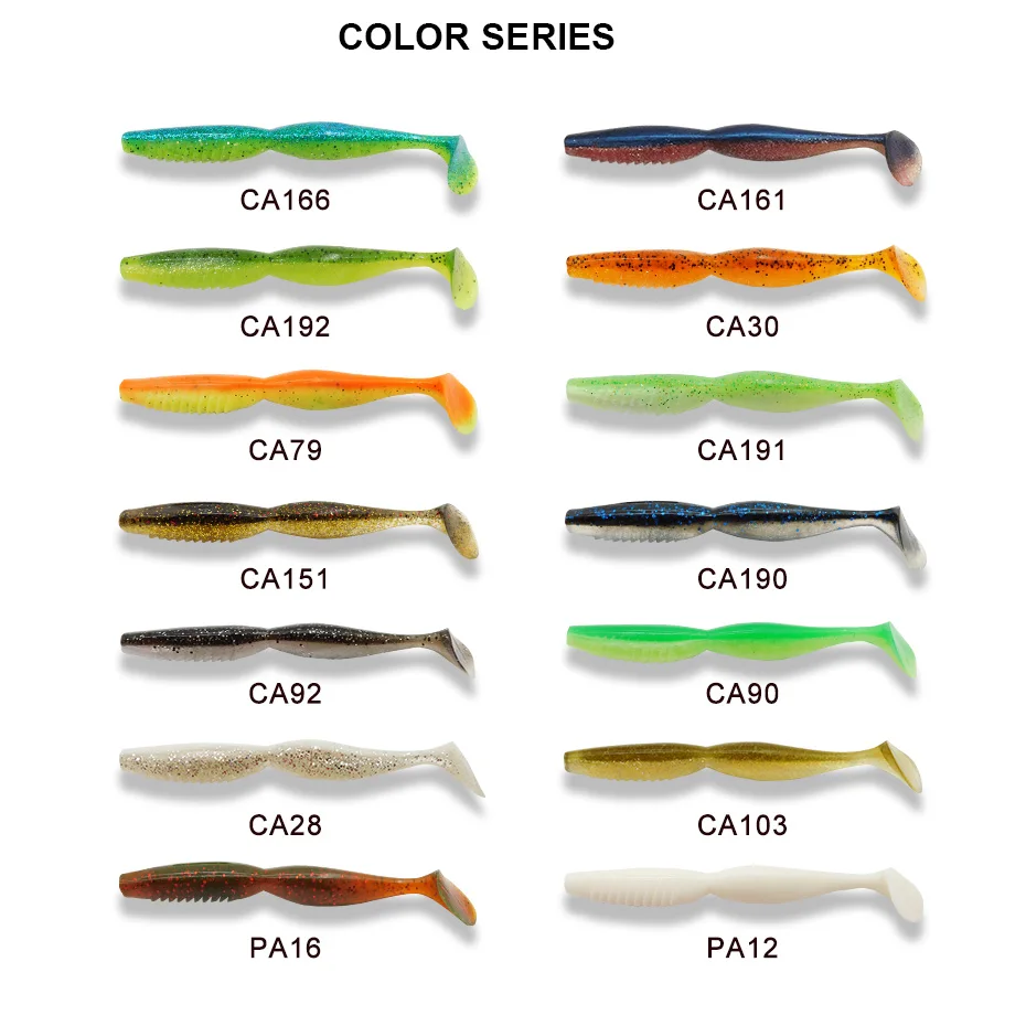 KESFISHING Angelköder Isca Artificial Weichköder Spiner Shad 100mm 125mm Leurre Souple Karpfenangeln Swimbait Hecht Barsch – Detail 9