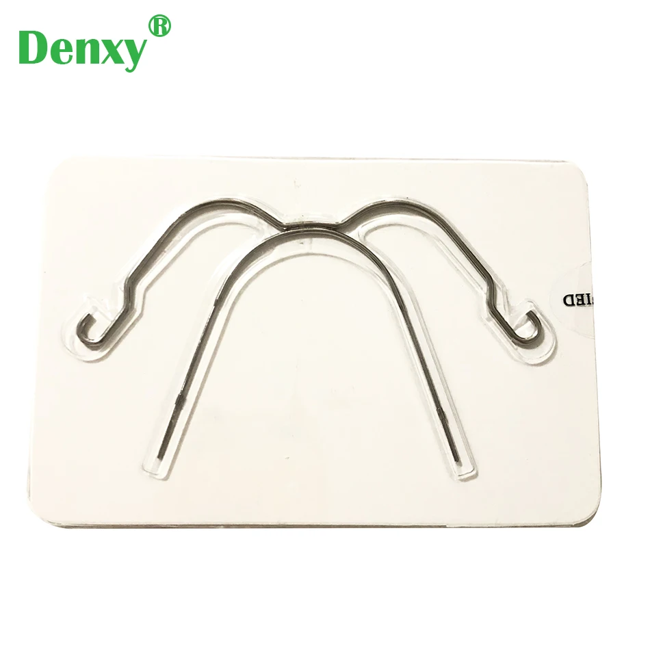 Denxy 3pcs Dental Orthodontic Face Bows Extraoral Face Bow Dental Asymmetry Type Promotion Face Bow Orthodontic Bracket Headgear