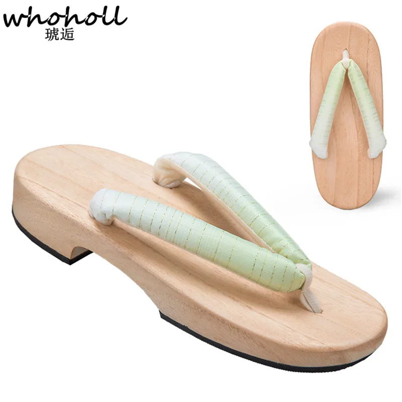 Wholl Anime Dämonen töter Cosplay Kostüme Kamado Nezuko Geta Hausschuhe japanische Holz Clogs für Frauen Kimono Flip-Flops Schuhe