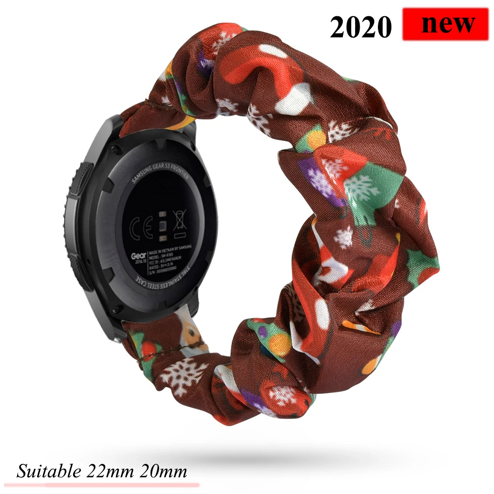 20/22mm watch strap For Samsung galaxy watch 6/5/4/classic/3/46mm/active 2/gear s3 Scrunchie bracelet Huawei watch GT 2/2e band