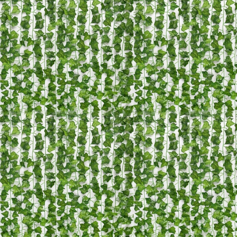 2M Artificial Fake Vine Ivy Plant Green Leaf Artificial Leaves For Festival Wedding Party Home Decoration Creeper Green Ivy Wr