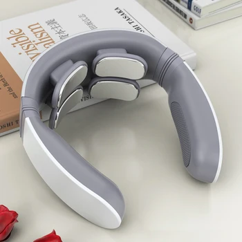 Portable Electromagnetic Neck Massager Electric Pulse Relief Pain Machine Osteochondrosis Treatment Cervical Massager