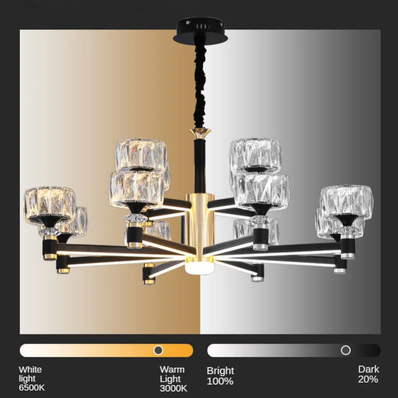 Imagem -03 - Nordic Luzes de Teto Sala Estar Jantar Led Lustre Decoração Moderna Pingente Lâmpadas Quarto Restaurante Casa Luminária