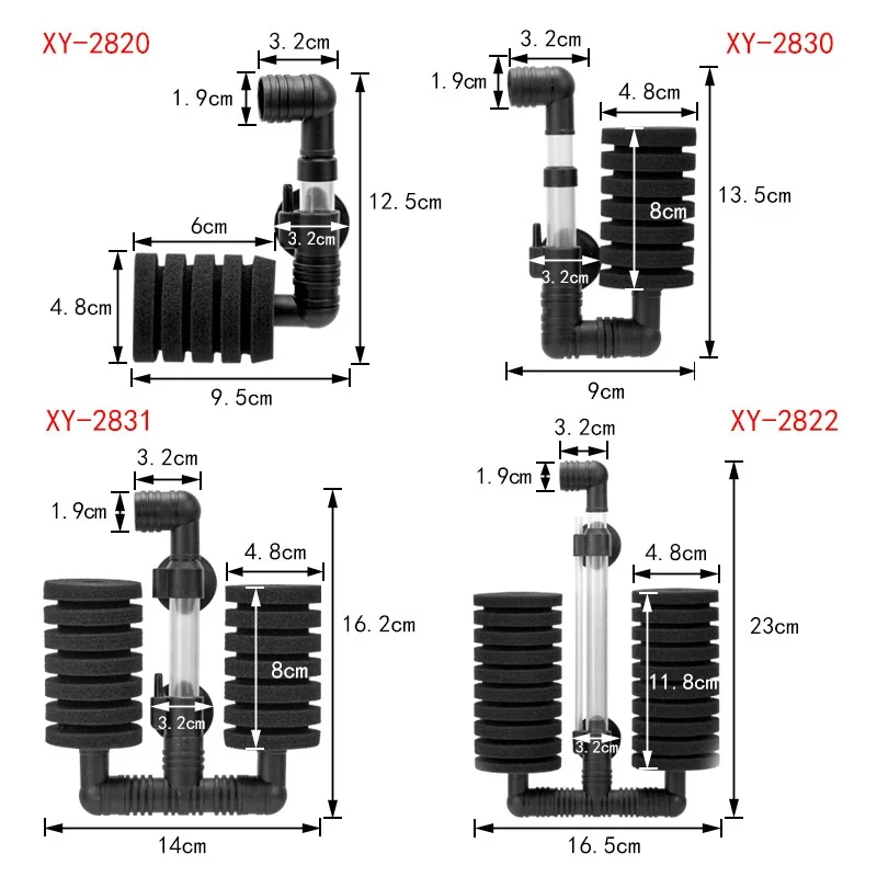 Aquarium Bio Sponge Filter Fish Tank Shrimp Pond Air Pump Biochemical Filtration Foam Aquarium Accessories