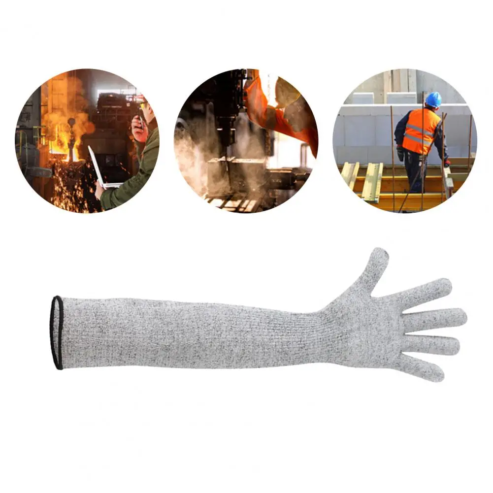 Cut Resistant Arm Sleeve Breathable Skin-friendly Food Grade Material Cut-Resistant Arm Cover Sleeve for Worker Outdoor