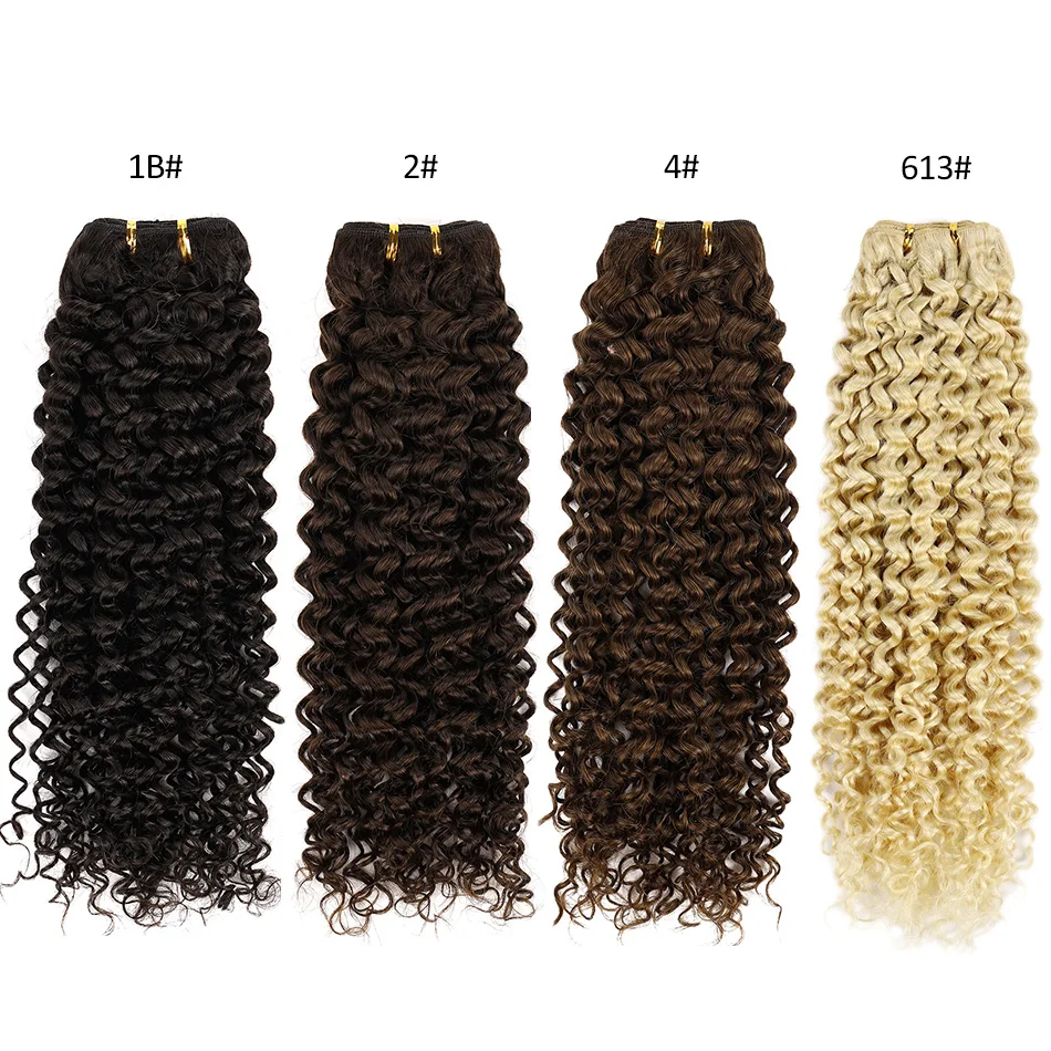 BHF-Brazilian Kinky Curly Hair Bundles, Remy Weave Bundles, extensões naturais do cabelo humano