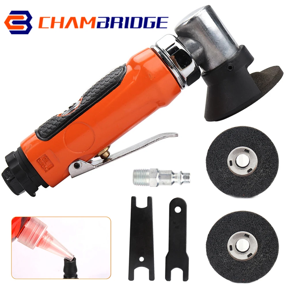 2 Inch 15,000 RPM Pneumatic Angle Grinder High-speed Air Angle Die Grinder for Machine Polished Cutting With Accessories