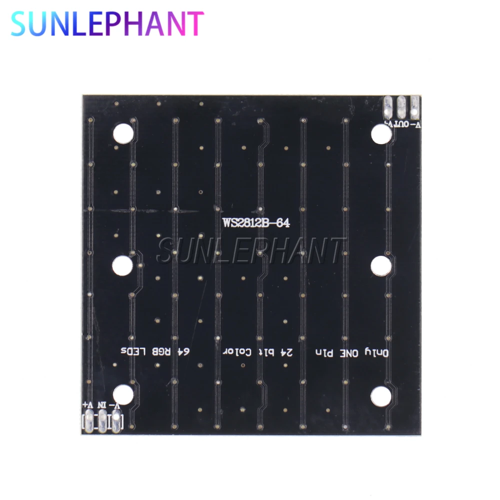 WS2812 LED 5050 RGB 8x8 LED Matrix Brand New WS2812B 8*8 64-Bit Full Color 5050 RGB LED Lamp Panel Light