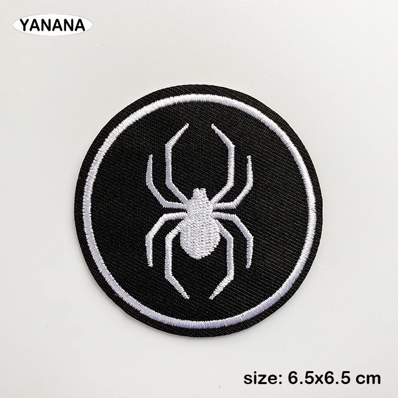 spider icon Patch Embroidery Patches For Clothing  Animal Iron On Patches On Clothes Watermelon Sticker