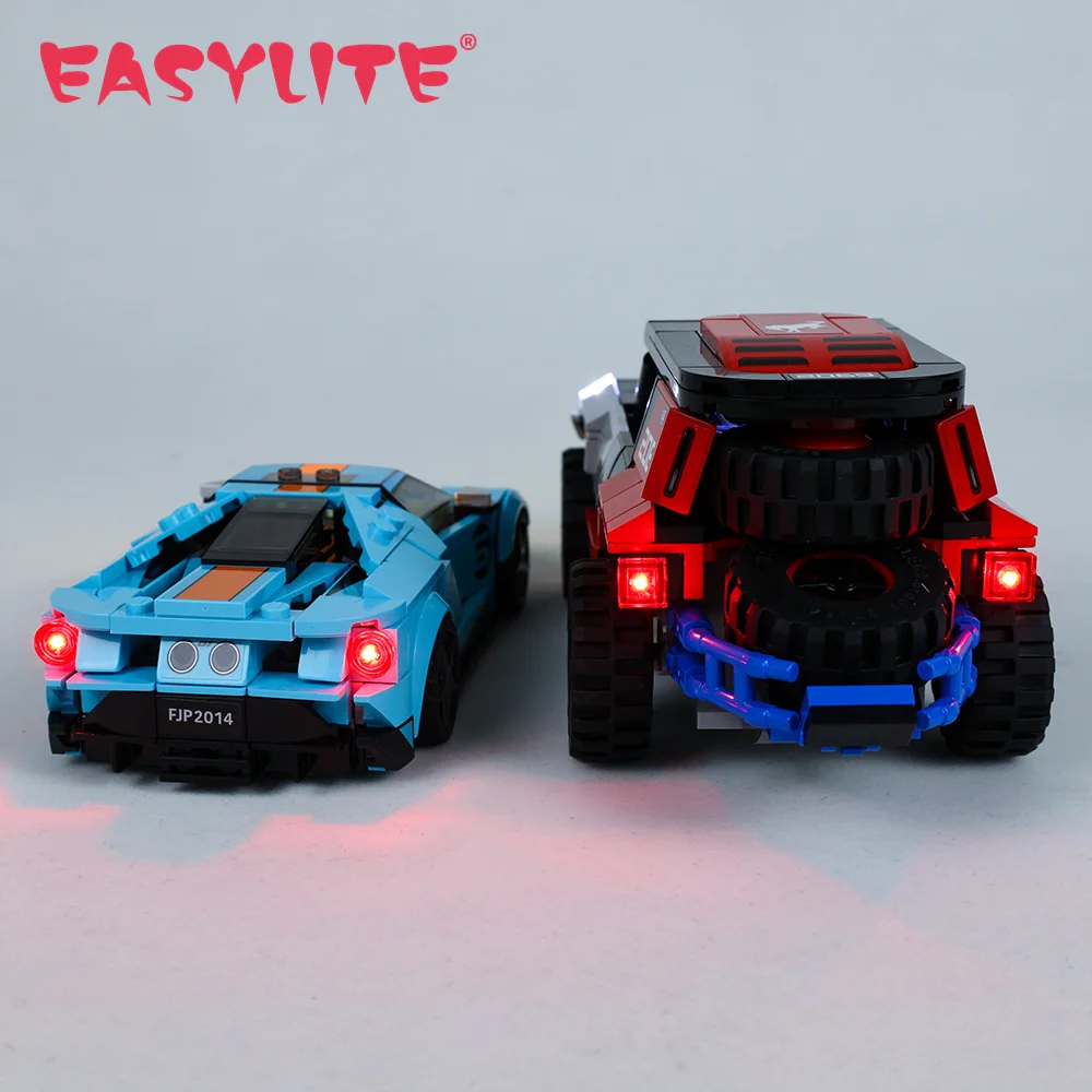 EASYLITE LED Light Set per Speed Champions 76905 Ford GT Heritage Edition e Bronco R solo Kit di illuminazione non includere il modello