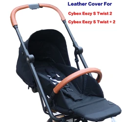 Pu Lederen Armsteun Cover Voor Cybex Eezy S Twist 2 / Eezy S Twist + 2 Wandelwagen Kinderwagen Sleeve Case handvat Cover Wandelwagen Accessoires