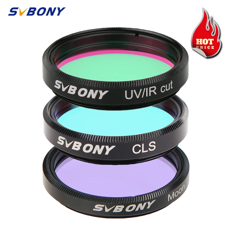 SVBONY Professional Astronomy Filter 1.25'' MOON / UV-IR/CLS  Filter for Astronomy Telescope Eyepiece Observations