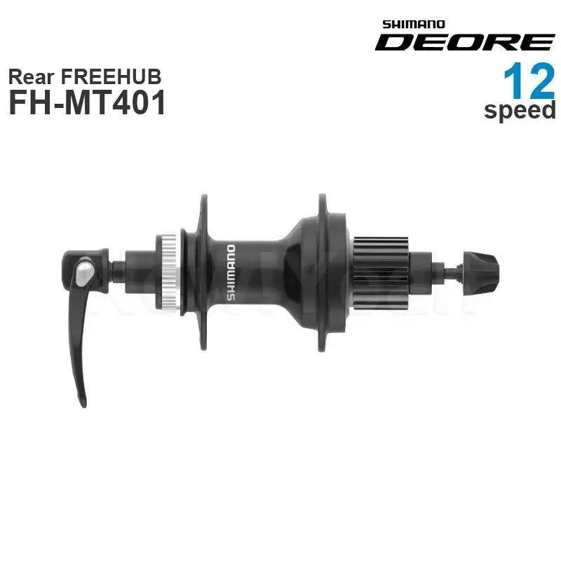 SHIMANO DEORE 12 Speed FH-MT401- Rear FREEHUB - MICRO SPLINE - CENTER LOCK - Disc Brake - Quick Release - 135 mm O.L.D. original