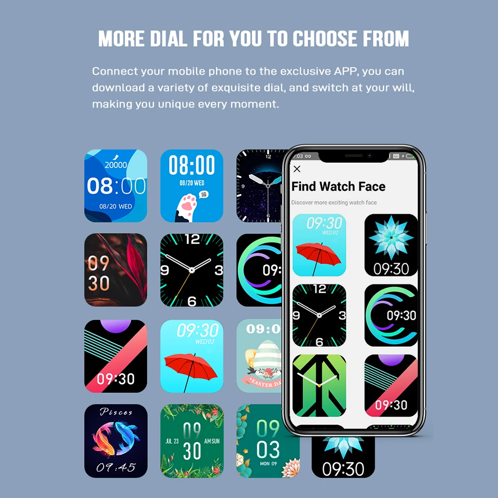 Uhoofit-reloj inteligente P41 para hombre y mujer, accesorio de pulsera resistente al agua IP67 con control del ritmo cardíaco y del sueño, compatible con iOS, Android y teléfono Xiaomi