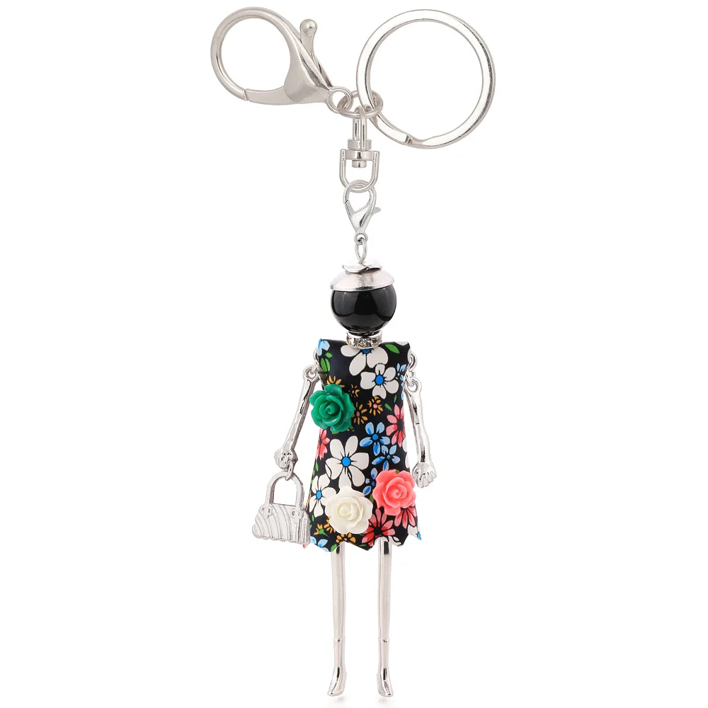 statement keychain charms lovely gifts key chain flower jewelry 2025 charms fashion women accessory