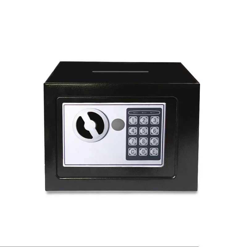 Digital Security Alarm Household Mini Safety Box Drop Cash Safe Box Jewelry Home Office Wall Type Security Alarm Box Anti-theft