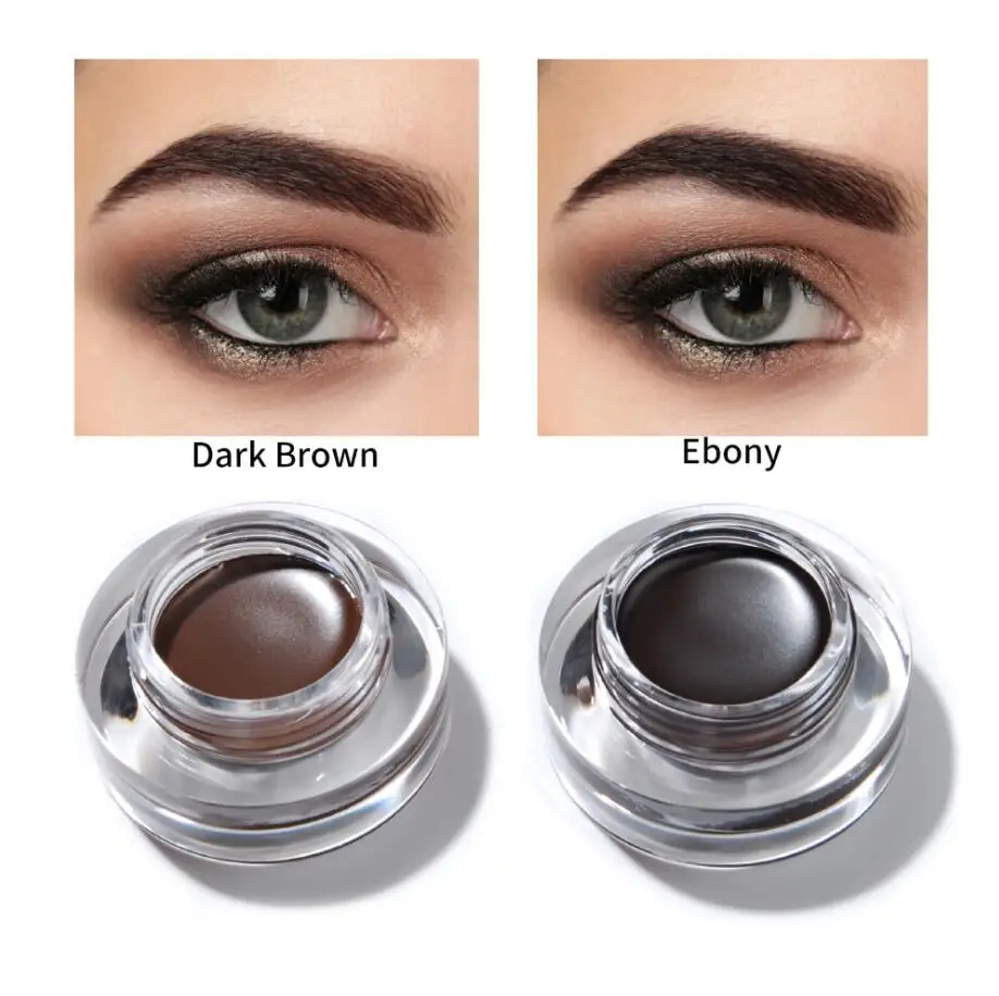 Free Private Label Eyebrow Pomade Wholesale Waterproof Dark Medium Brown Eye Brow Enhancers Gel Tattoo Makeup Bulk 5pcs/10pcs