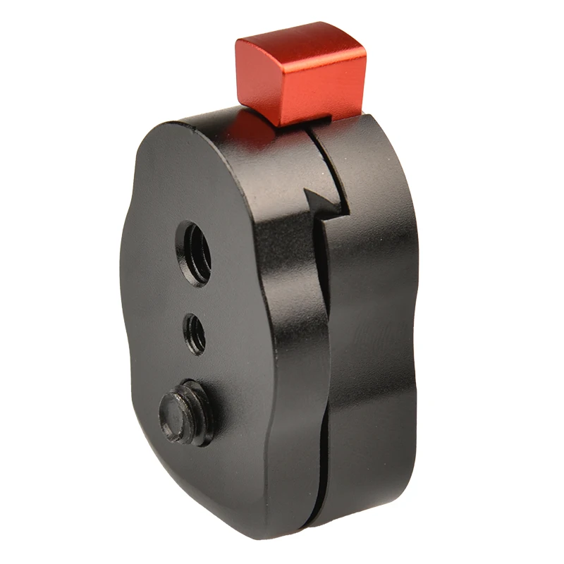 อลูมิเนียม Mini Field Monitor Quick Release Plate 1/4 "สกรูสำหรับจอ LCD Magic Arm ไฟ LED แฟลชกล้องกล้องวิดีโอ Rig