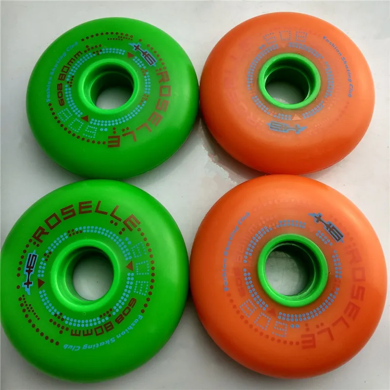 FSK slalom inline skates wheel 85A hardness slide skating wheel, multi-purpose use high elasticity wheel good as SEBA GYRO