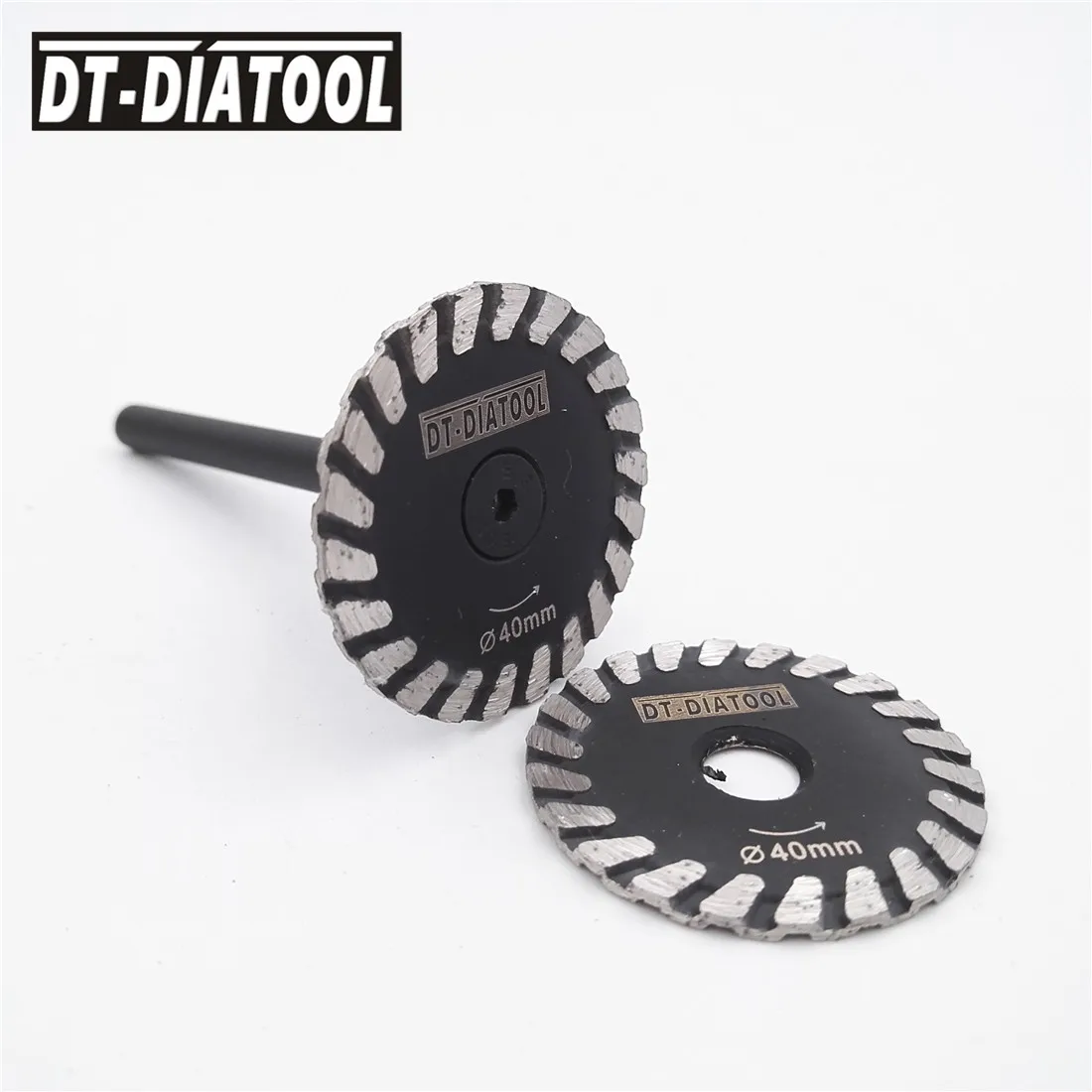 DT-DIATOOL 1pc 径 30/40/50 ミリメートルミニ彫刻ダイヤモンドブレードで 6 ミリメートルシャンク & 1pc ミニ鋸刃用シャンクなし石