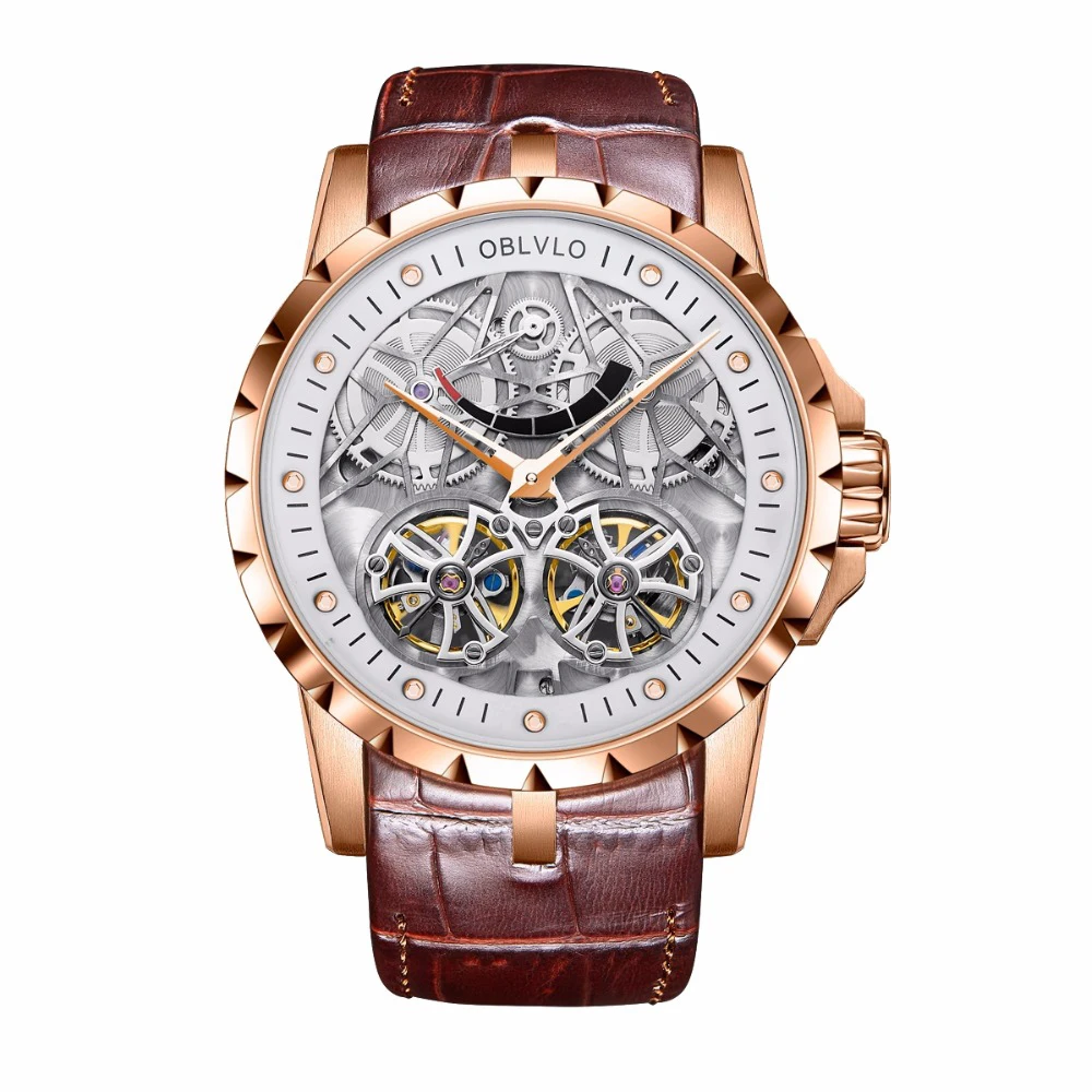 

watch for men,mens automatic watches OBLVLO luxury brand man mechanical wristwatch waterproof skeleton reloj hombr fashion sport