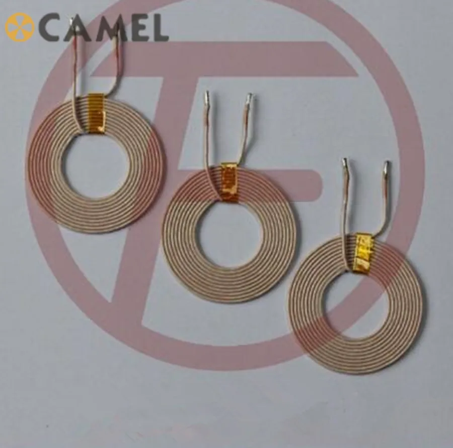 RFID coil custom made 125khz 13.56Mhz card keychain reader writer magnetic rod coil Wireless charging coil etc.