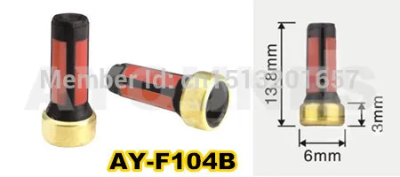 High quality 20pieces wholesale fuel injector micro filter 13.8*6*3mm MD619962  For Japanese cars 0280156139 For AY-F104B