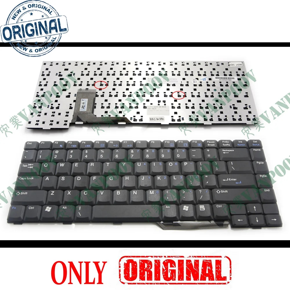 New US Notebook Laptop Keyboard for zMitac 8590 Black US English Version - K011818G1 531020237940