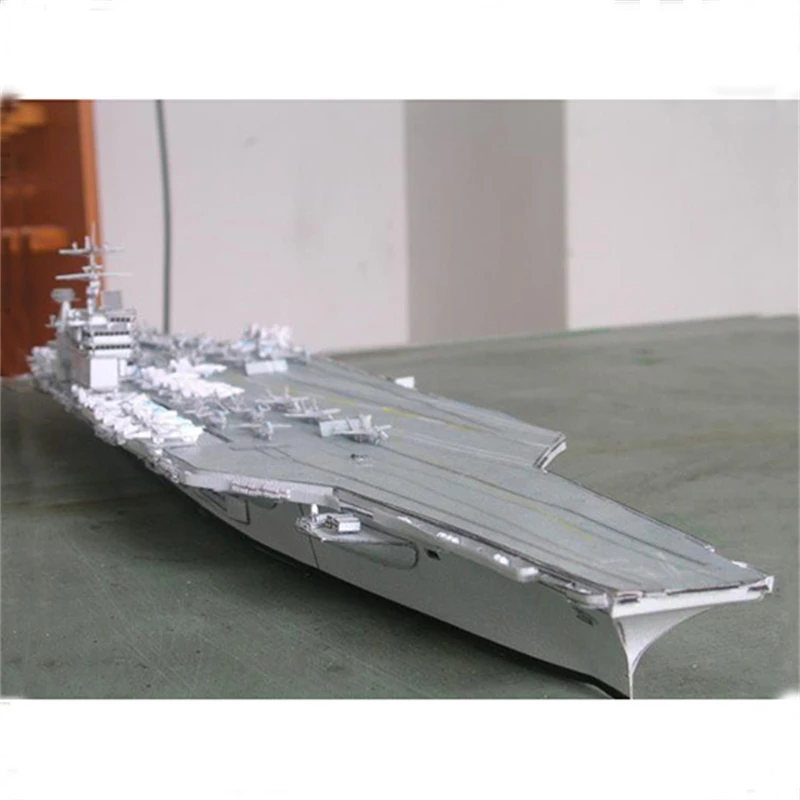 1:700 Scale USS Harry S. Truman CVN-75 Aircraft Carrier Handcraft 3D Paper Model Kit Puzzles Handmade Toy DIY Military Fans Gift