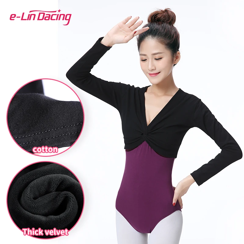 Adulto balletto danza scialle cappotto manica lunga body top maglieria balletto avvolgere termico donna bambini vita alta capispalla per ginnastica