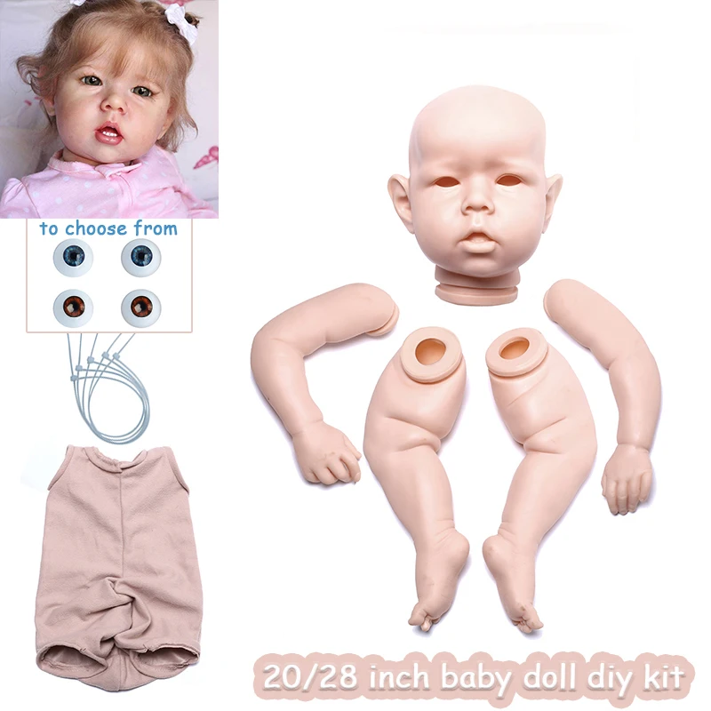 20Inch Big Size Enorme Baby Peuter Reborn Doll Kit Liam Soft Touch Verse Kleur Diy Pop Speelgoed Reborn Pop kit