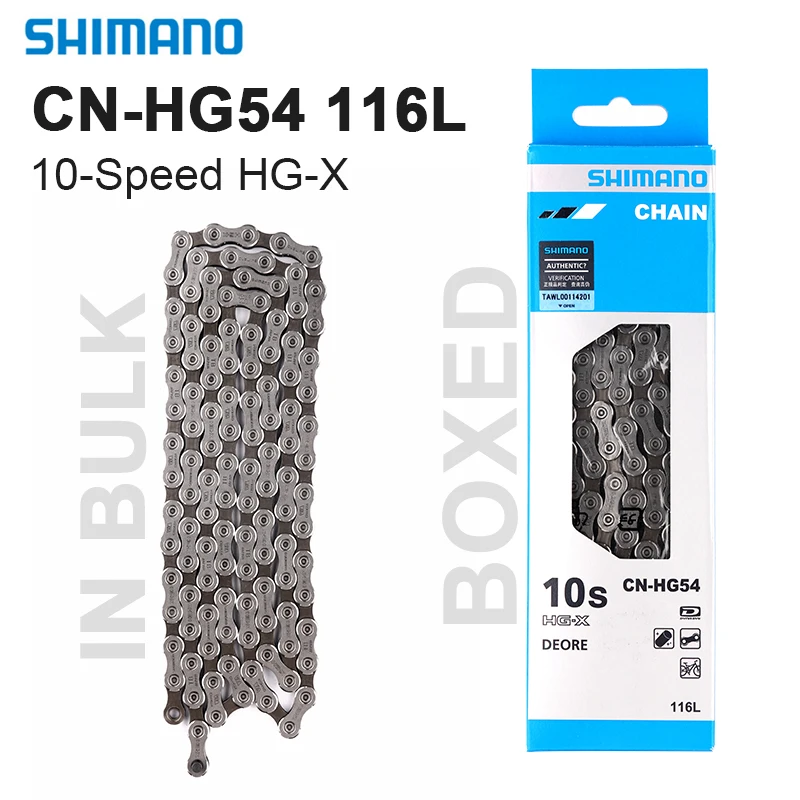 Shimano Deore HG54 Chain 10 Speed 120 116 Links MTB Bicycle Chains Mountain Bike HG-54 Bikes Part for Deore M670 M6000 M610 M591