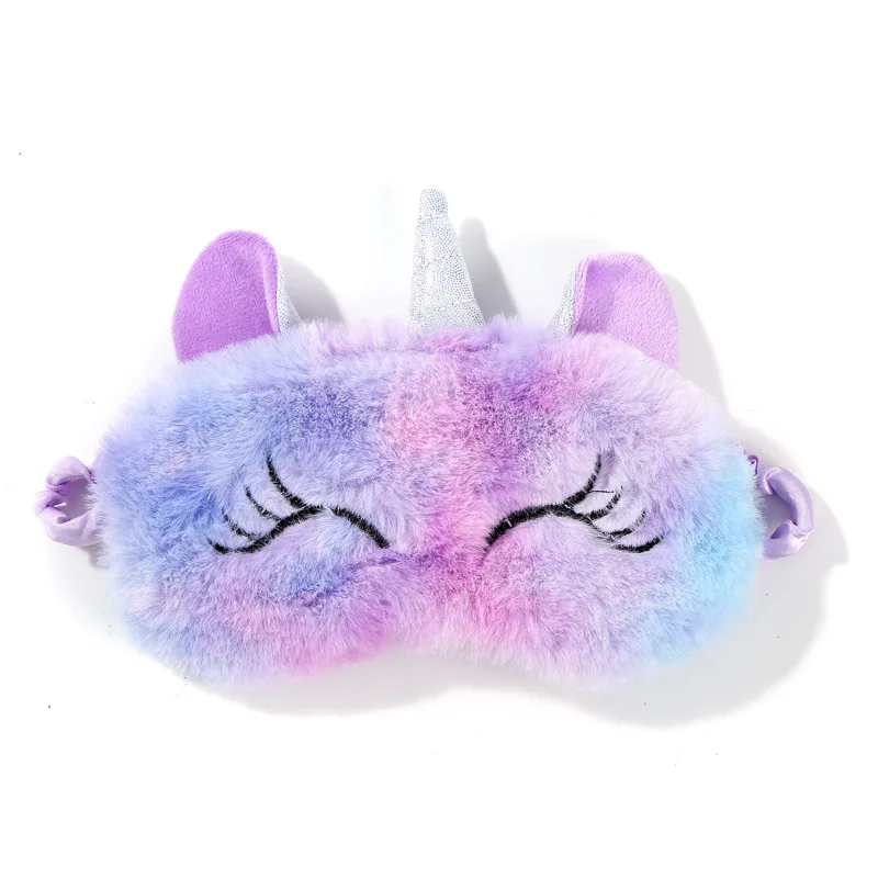 Cartoon Eenhoorn Partij Anime Slaapmasker Kindercadeau Leuke Blinddoeken Reizen Slaap Oogband Schaduw Rust Ooglapje