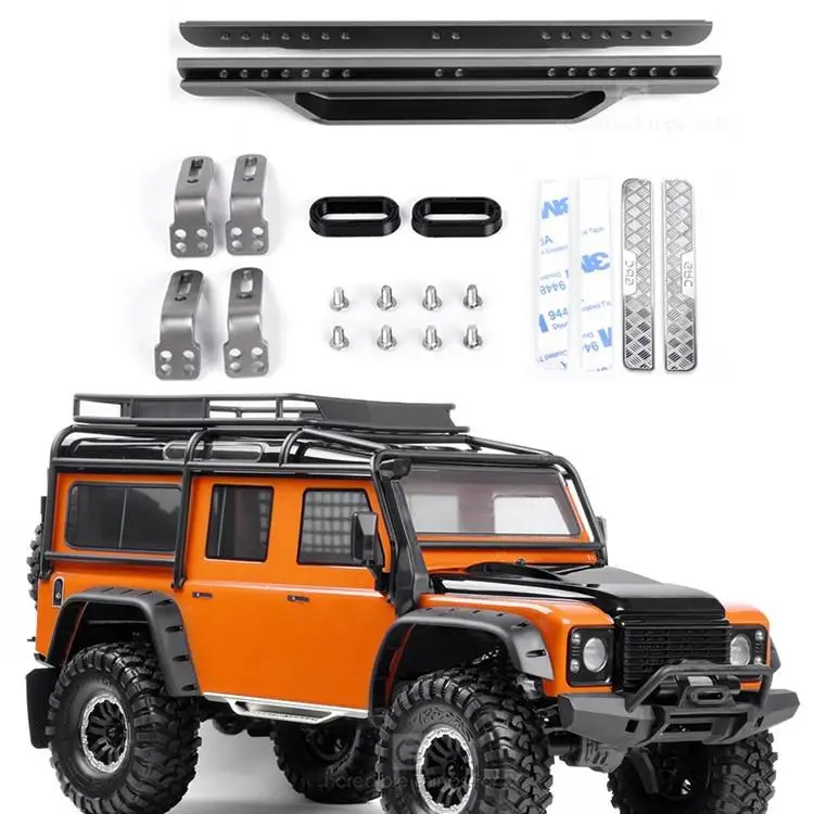 Universal Metal Side Bumper Pedal For 1/10 RC Crawler Car Trax For TRX4 Defender Bronco Ranger TACTICAL UNIT #8219