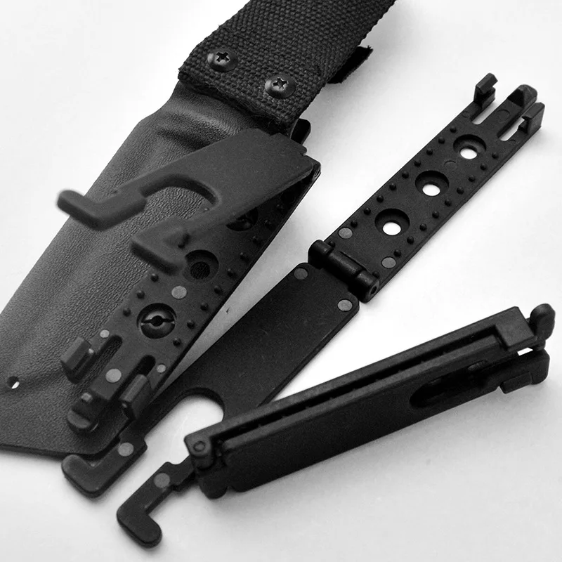 1PC Back Clip for MOLLE-LOK System Scabbard K Sheath Waist Clip KYDEX Scabbard Carrying Clip K Sheath MOLLE Buckle with Screws