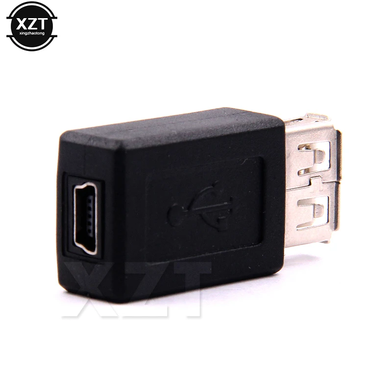 USB 2.0 Type A Female to Mini USB 5pin B Female Adapter Plug Converter usb 2.0 to Mini usb connector wholesale