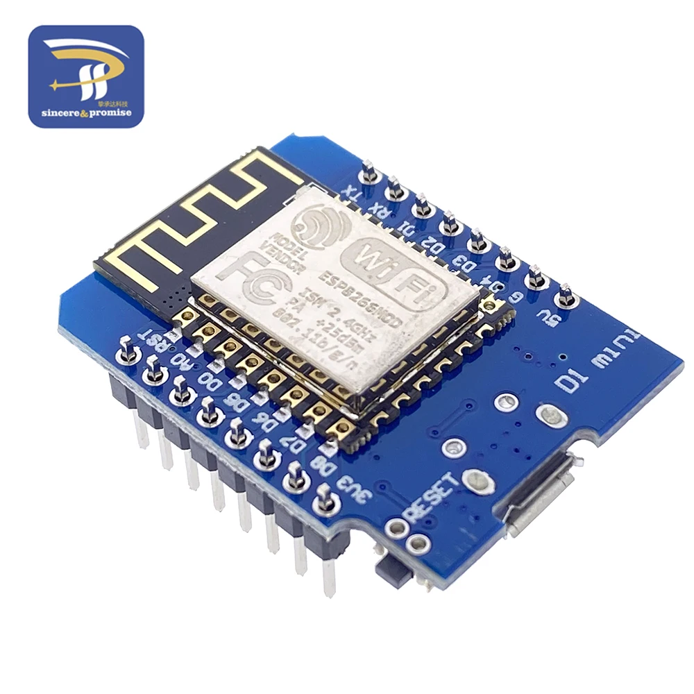 ESP8266 ESP-12F ESP12 CH340G WeMos D1 Mini Modul Nodemcu D1 Mini WiFi Entwicklungsboard Micro USB 3,3 V basierend auf Digital Pin – Detail 12